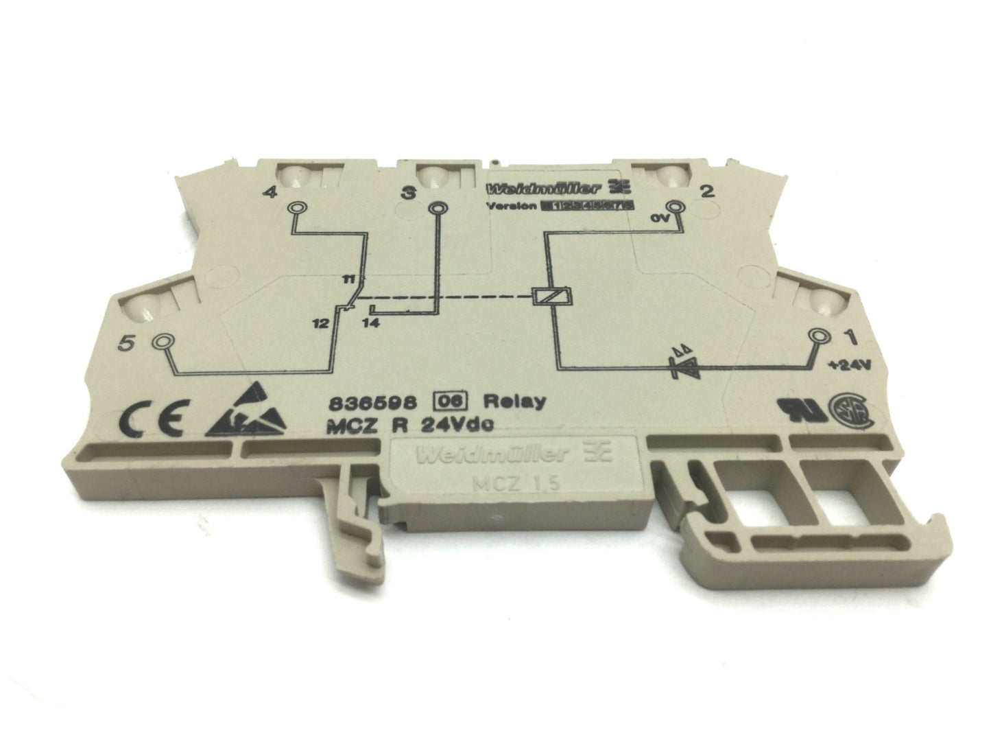 Used Weidmuller 8790520000 MCZ R 24VDC Relay Module 6A