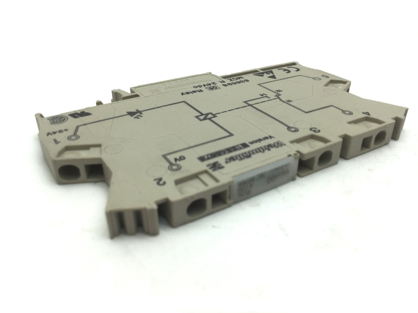 Used Weidmuller 8790520000 MCZ R 24VDC Relay Module 6A *Broken Din Rail Mount