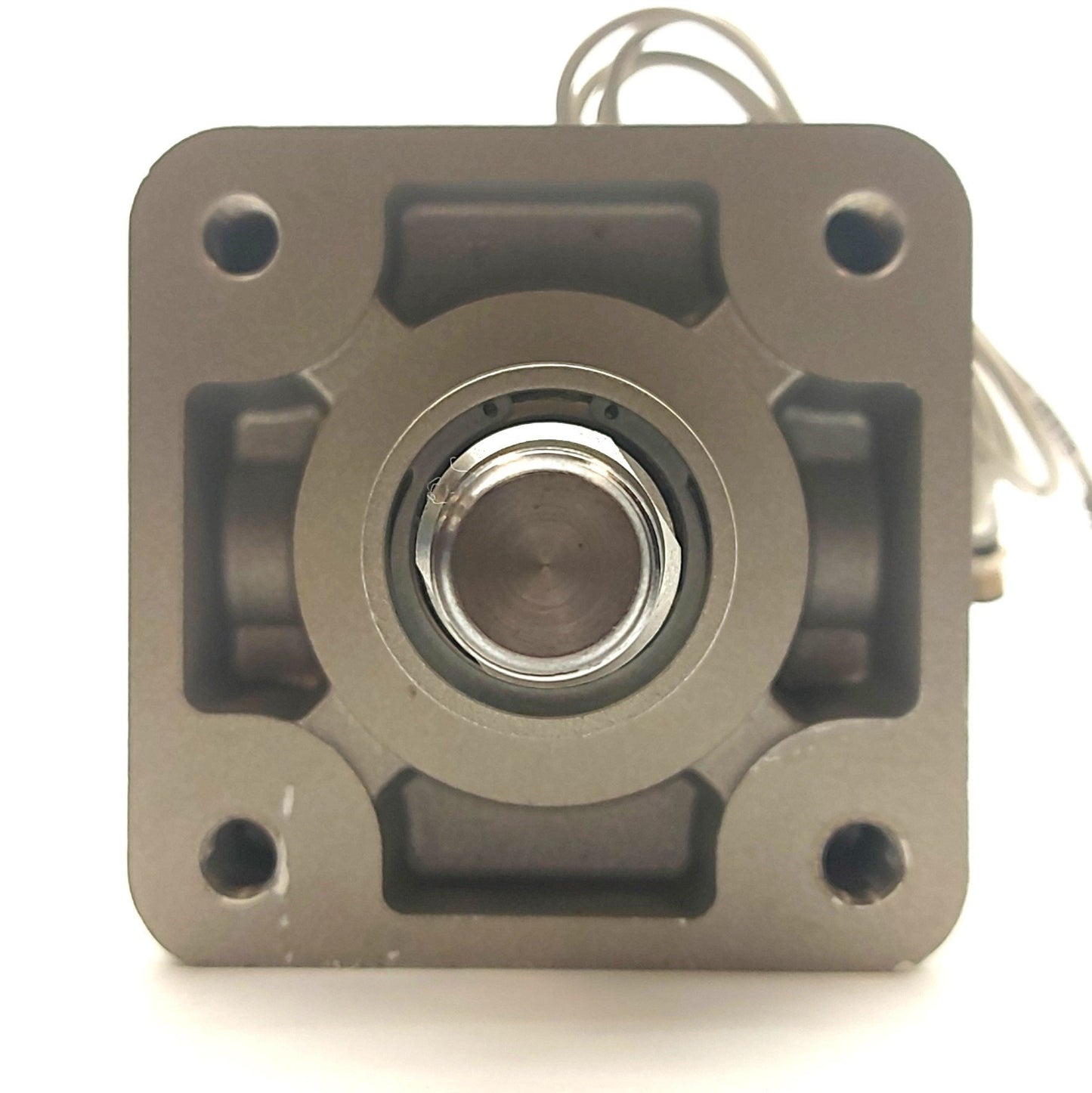 Used SMC NCDA1B325-0100 Pneumatic Cylinder, 1" Stroke, 3.25" Bore, 3/8"NPT w/Switches