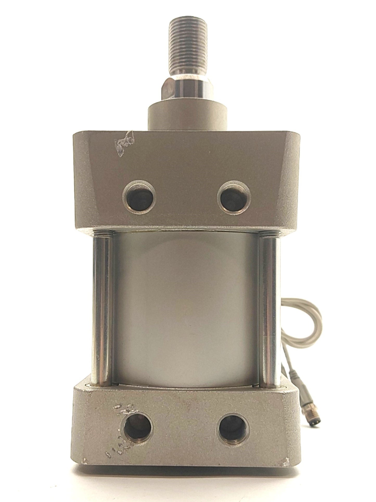 Used SMC NCDA1B325-0100 Pneumatic Cylinder, 1" Stroke, 3.25" Bore, 3/8"NPT w/Switches