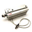 Used SMC CDLQA50-100DM-F Double Acting Compact Cylinder W/Lock & Switch Stroke: 100mm