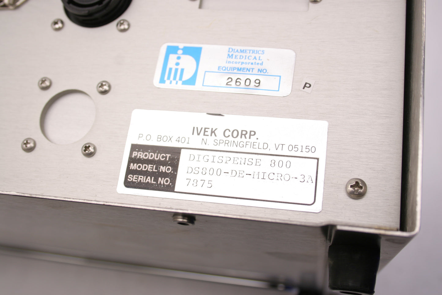 Used Ivek Digispense 800 DS800-DE-MICRO-3A Controller Module, 120VAC, Up To 1200 RPM