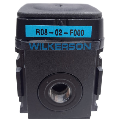 Used Wilkerson R08-02-F000 Pneumatic Regulator, 300psi Inlet, 0-125psi Out, 1/4" NPT