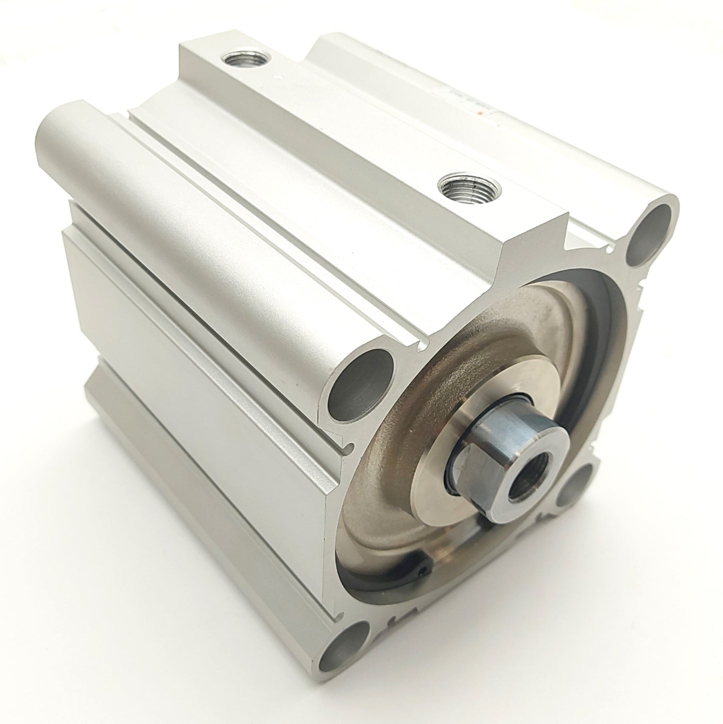 Used SMC NCQ2B125-75DCZ Pneumatic Cylinder, 75mm Stroke, 125mm Bore, 3/8"Rc, 145PSI