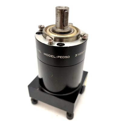 Used Apex Dynamics PE050-010 Inline Planetary Speed Reducer Ratio: 10:1, NEMA 23