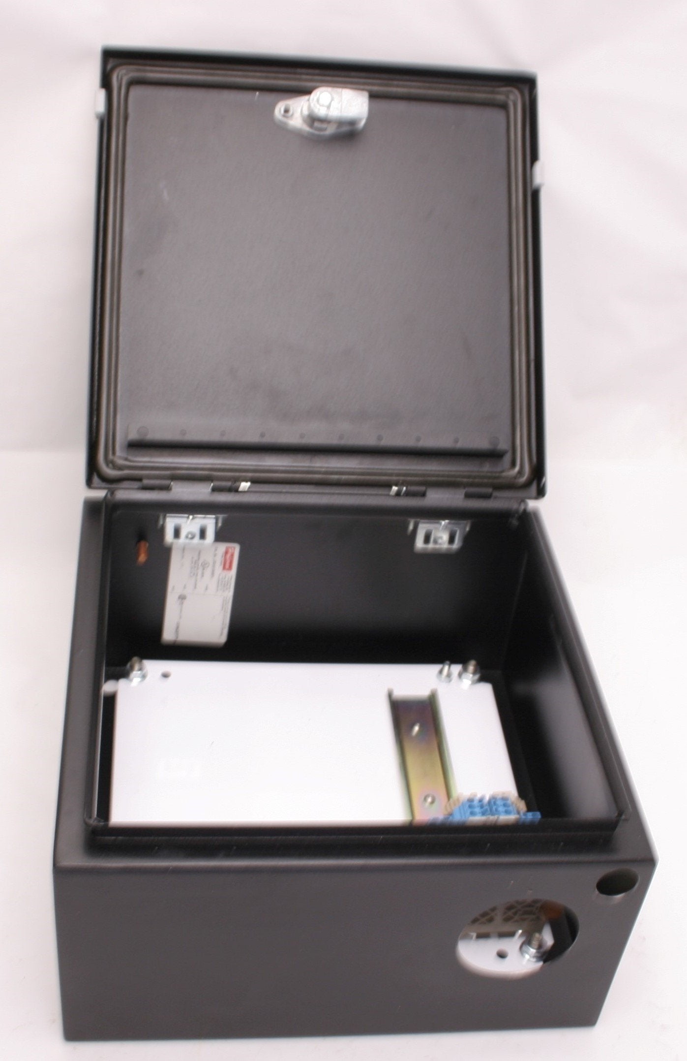 Used Hoffman CSD12126/SPL Electrical Enclosure Cabinet Panel Box 12" x 12" x 6" Holes