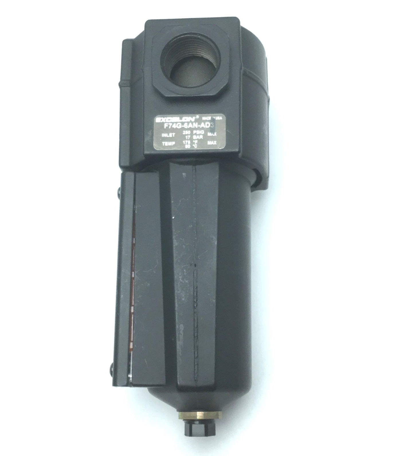 Used Norgren Excelon F74G General Purpose Pneumatic Filter, 250 psig Max Inlet