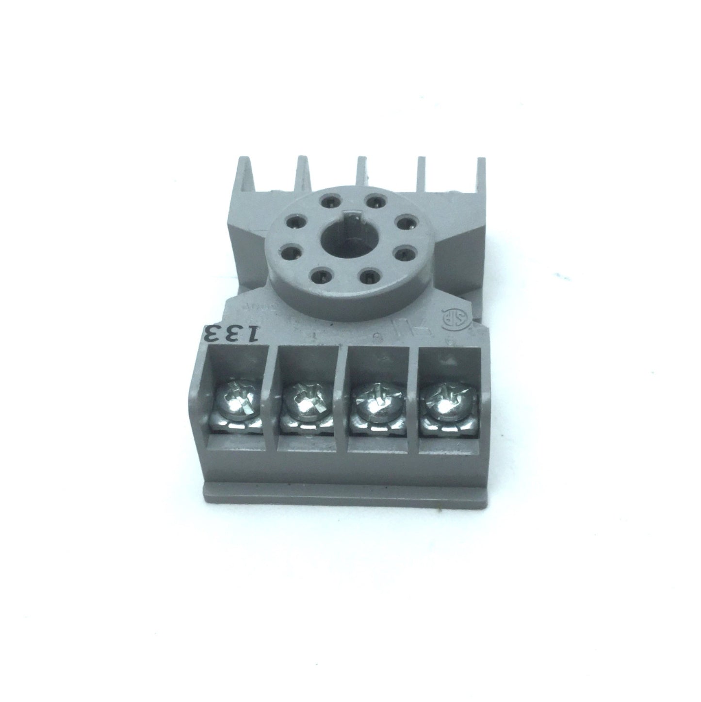 Used Lot of 3 Potter and Brumfield 27E122 Relay Sockets, 8-Pin Panel Mount, 300V, 10A