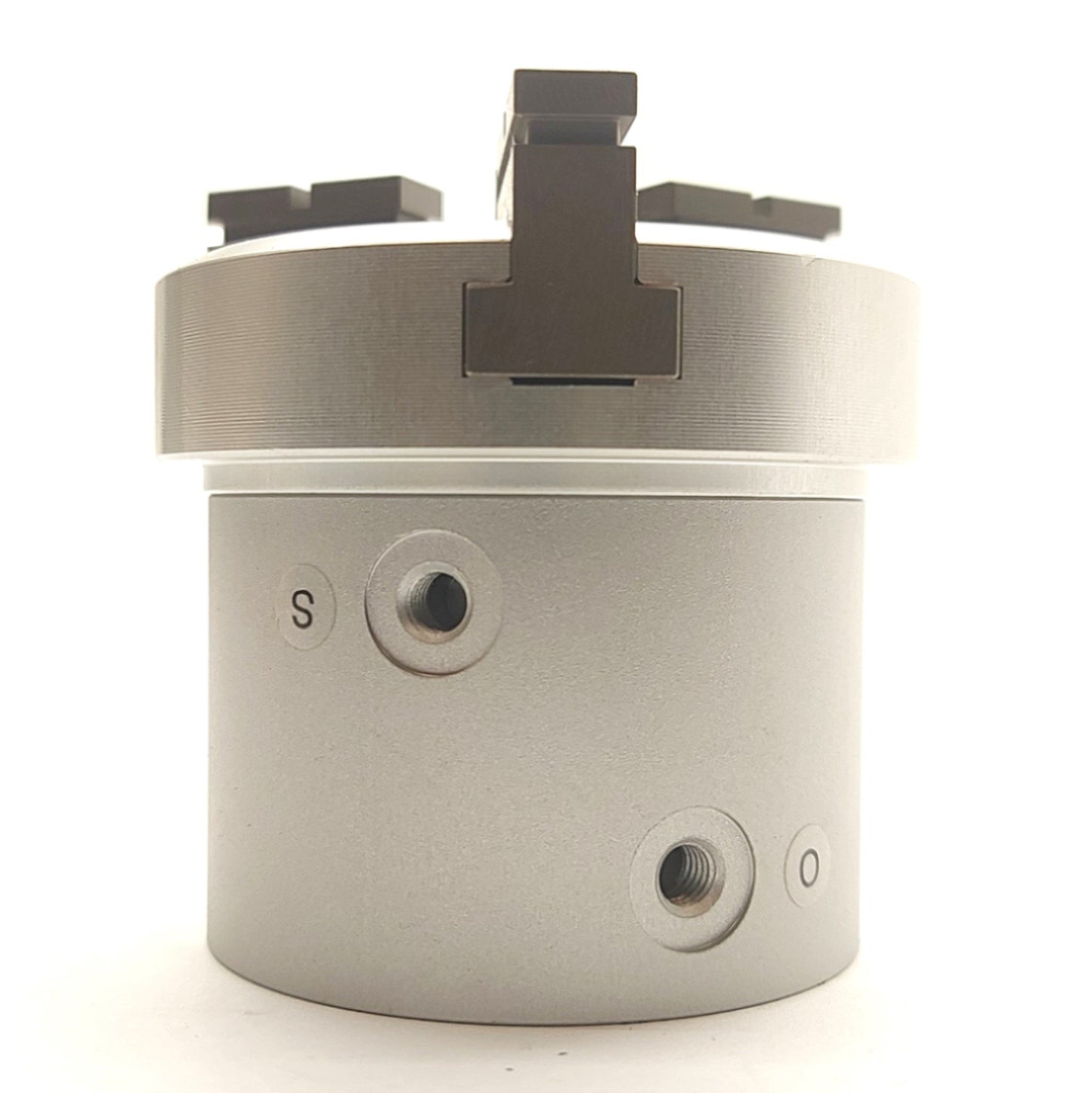 New – Open box SMC MHSH3-32D 3-Finger Pneumatic Gripper, 8mm Stroke, 32mm Bore, 62N, .1-.6MPa