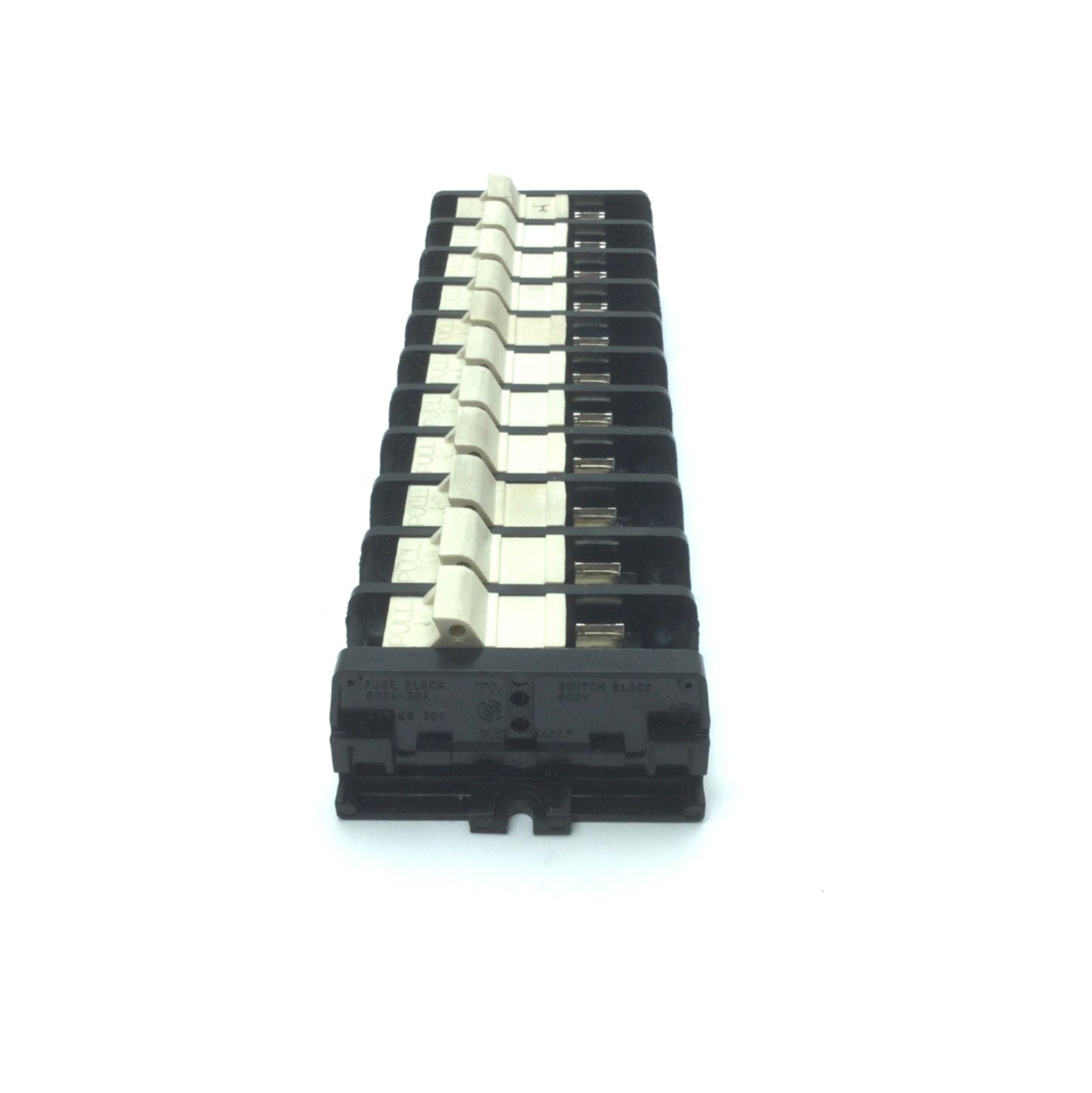 Used Lot Of 11 Buchanan Fuse Blocks For Types 361, 362, 368, 600V, 30A & Switch Block