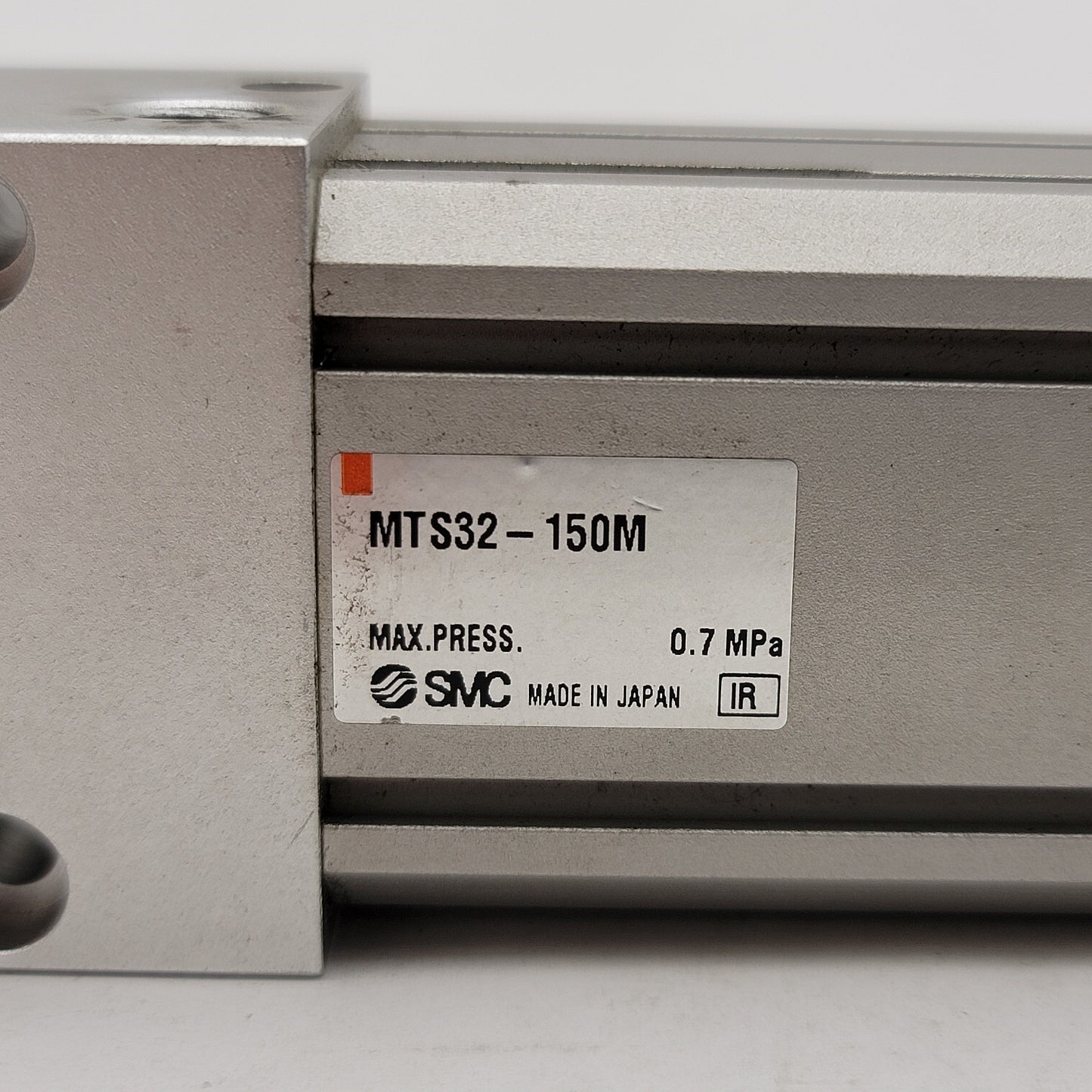 Used SMC MTS32-150M Precision Non Rotating Spline Cylinder Stroke: 150mm, Bore: 32mm