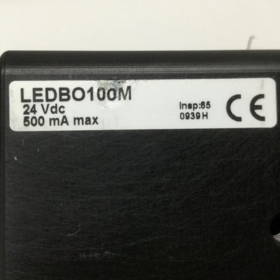 Used Banner LEDBO100M Machine Vision On-Axis Diffuse Light Box Blue LED 470nm 24VDC