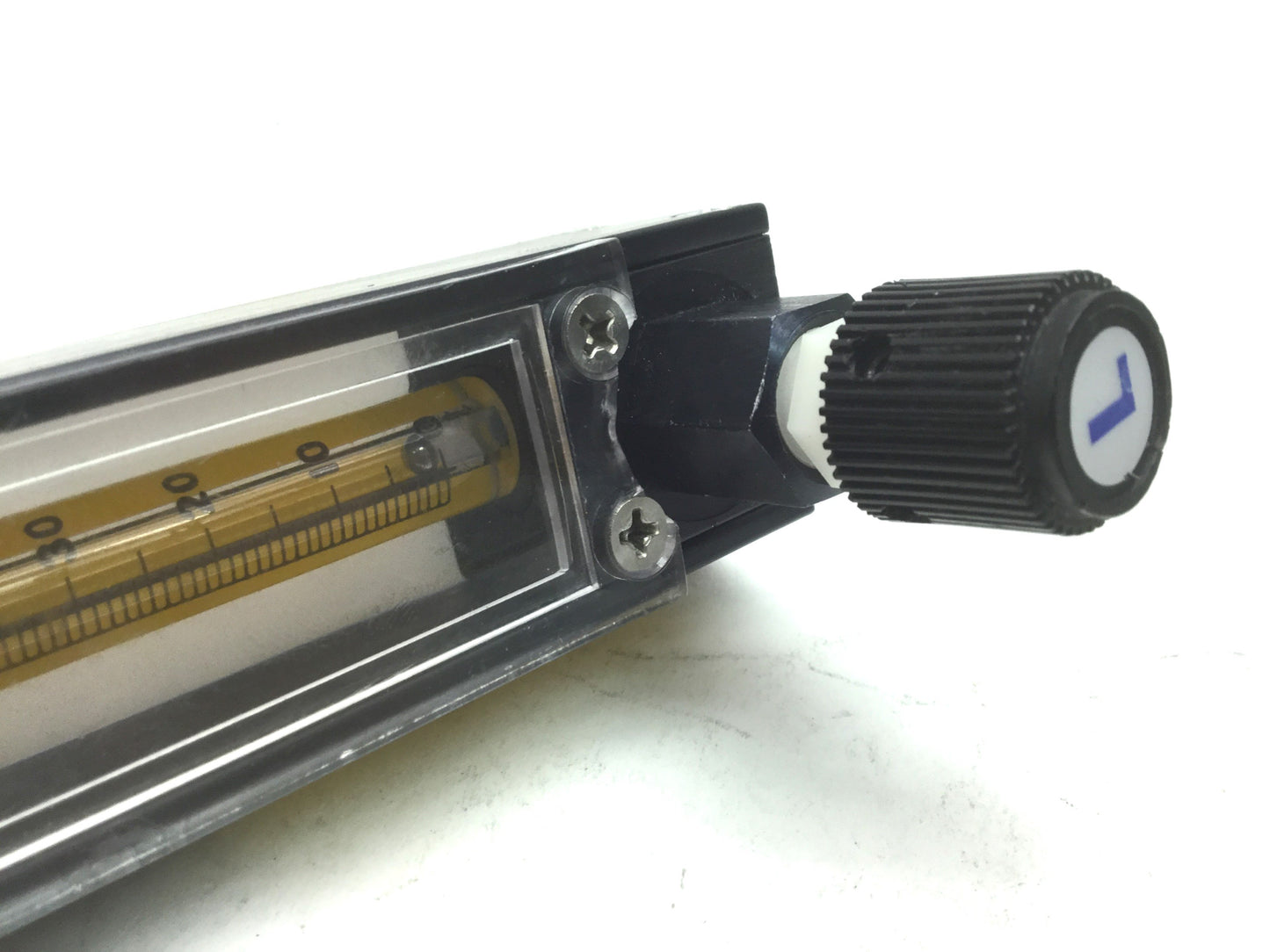 Used Cole Parmer EW-03216-50 Air Flow Meter Scale: 65mm 8.3mL/min With Valve