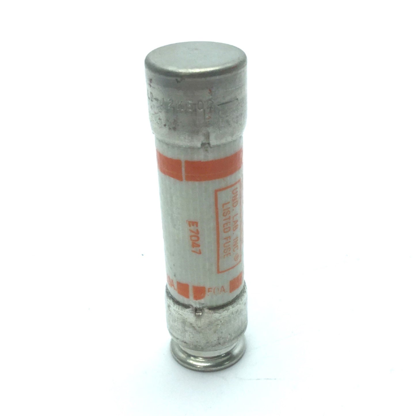 Used Lot of 4 Gould Shawmut Amp-trap A2K50R 50 Amp Fuses, 3" x 0.8", 250 VAC Or Less