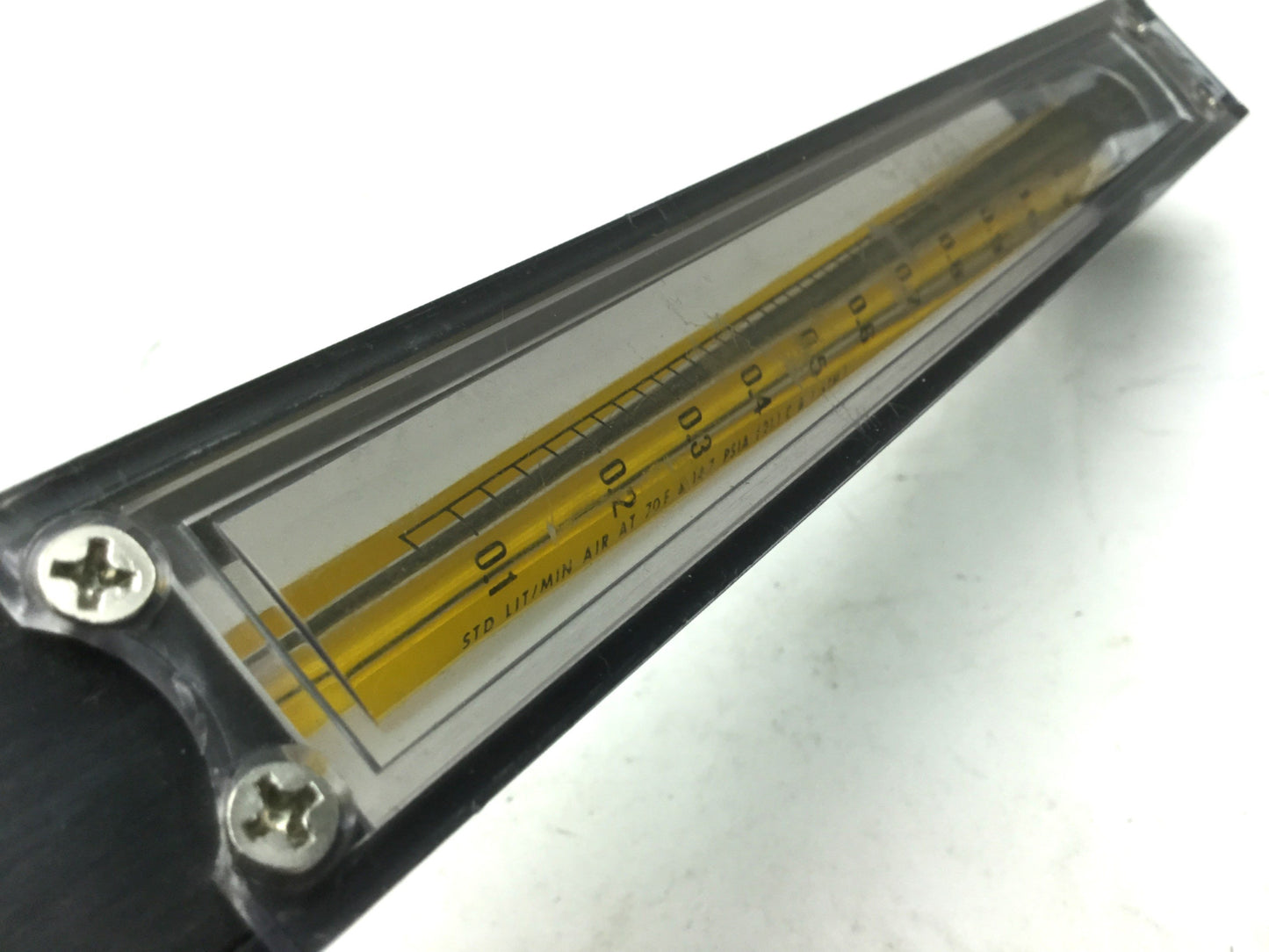 Used Cole-Parmer PMR1-010569 Masterflex Variable Area Panel Flowmeter 0-1.2 Lit/Min