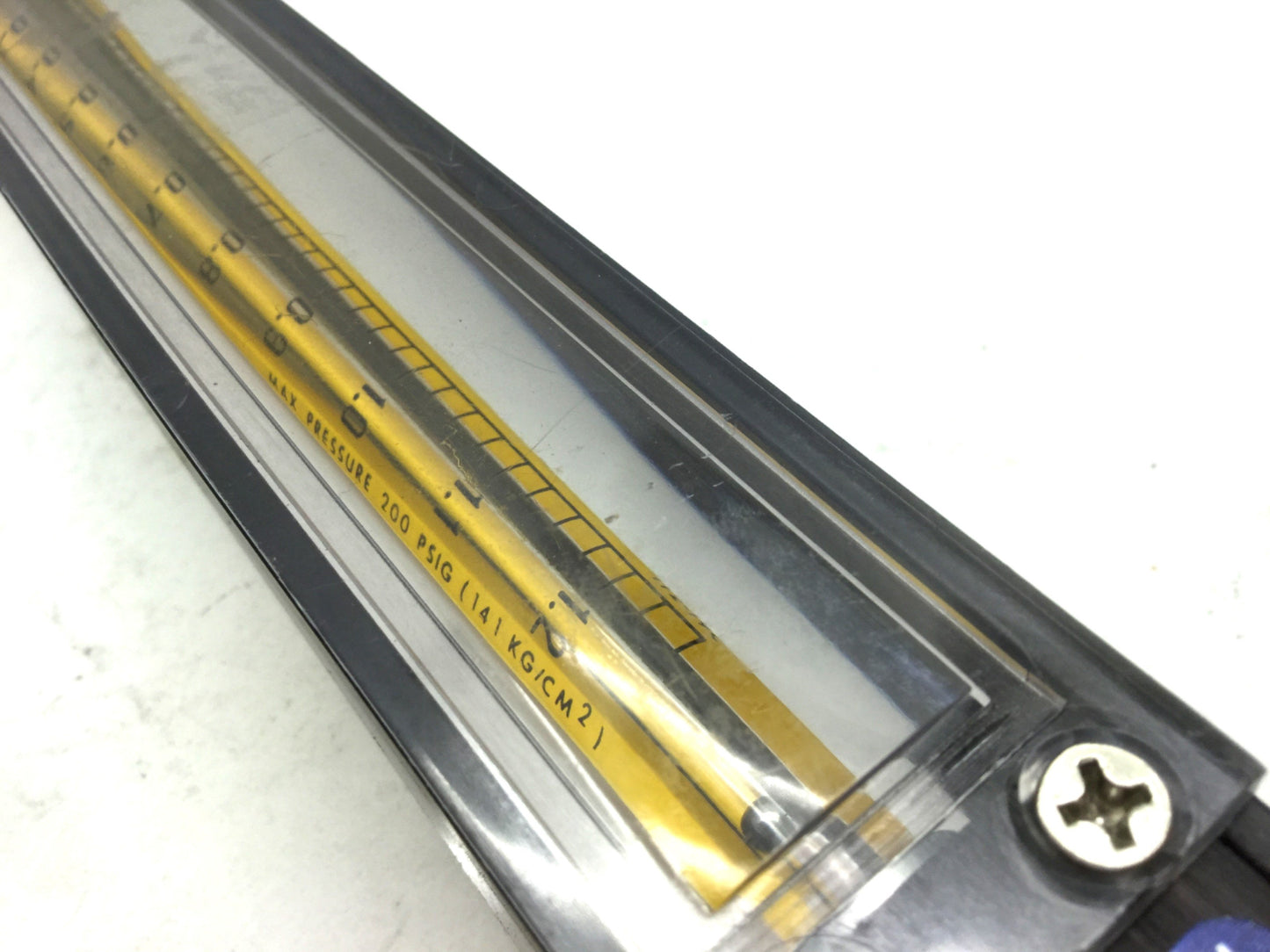 Used Cole-Parmer PMR1-010569 Masterflex Variable Area Panel Flowmeter 0-1.2 Lit/Min