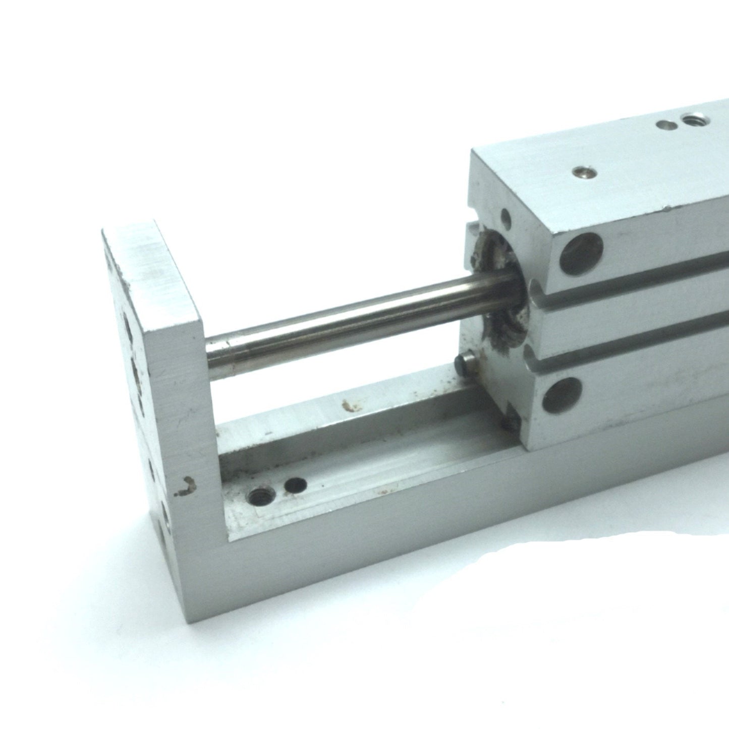 Used PHD SHP1 16x55-M Pneumatic Cylinder Slide, 16mm Bore, 55mm Stroke, M5x0.8 Ports