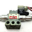 Used Numatics 031SA4414 Solenoid Air Valve 2 Pos 5 Port 1/8" Dual Regulator 031RD7000