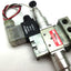 Used Numatics 031SA4414 Solenoid Air Valve 2 Pos 5 Port 1/8" Dual Regulator 031RD7000