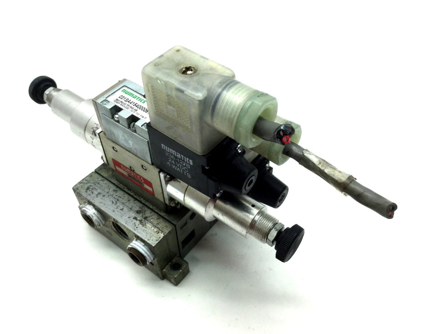 Used Numatics 031SA4004011B & 031SA4154000061 Solenoid Valves, Regulator, 2-Pos 5-Way