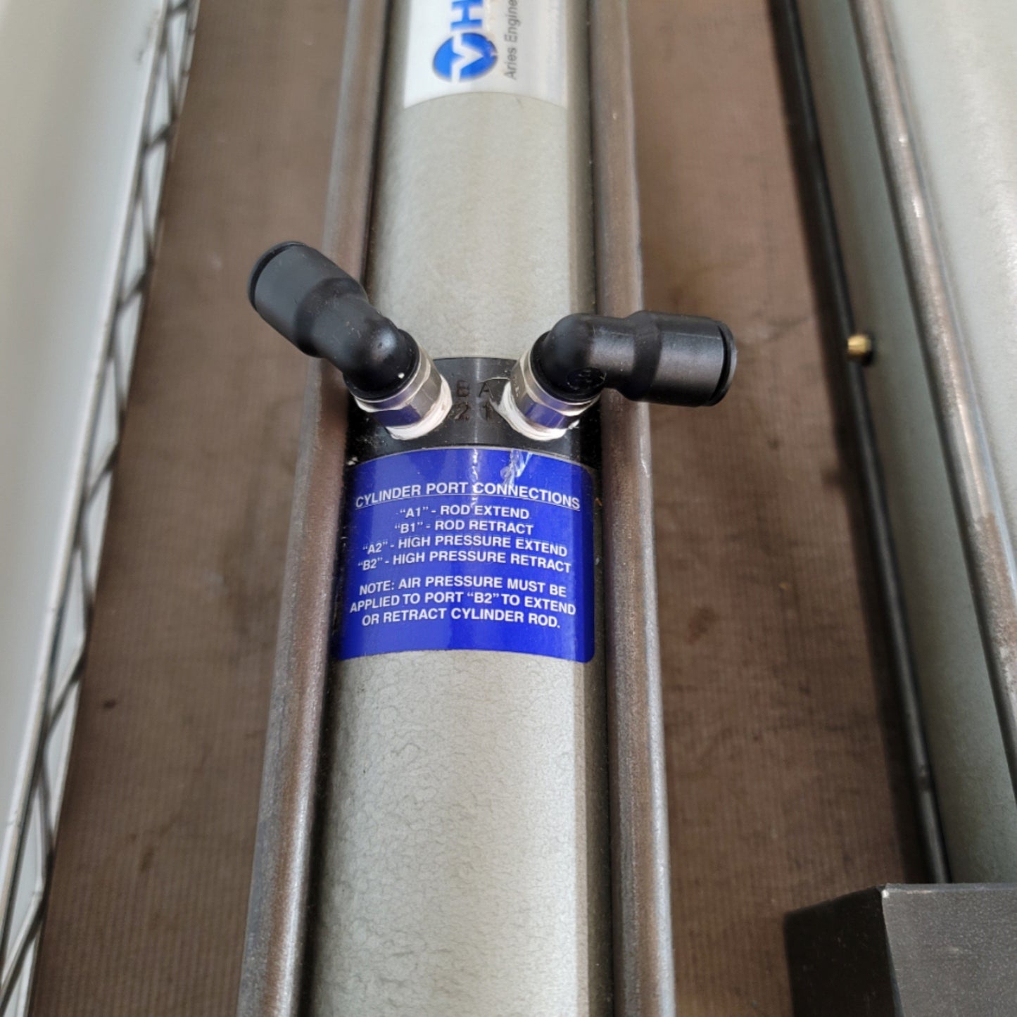 Used HyperCyl HPS-2-4.00-.50-FH-LT-S Air Over Hydraulic 2 Ton Satellite Set 4" Stroke