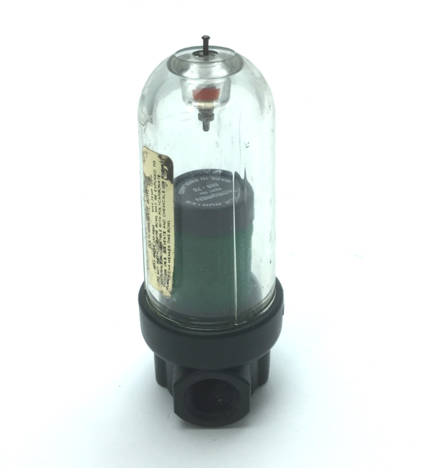 Used Norgren F39-200MOTA Filter Socket with 665-75 Mini Filter Element, 1/4" NPT