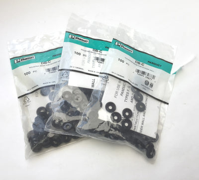 New – Open box Lot of 3 Panduit DB-C Mounting Base for Divider Wall 100 PC for Panduct F,G,FS,D
