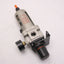 Used SMC AW40-N04BG-Z Filter/Regulator, 0-150 Gauge, *Drain Wont Seal, Added Plug*