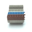 Used Lot of 10 Weidmuller ZIA 1.5/3L-1S Terminal Blocks w ZVL 1.5 Distribution Plugs