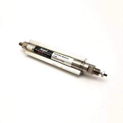 Used Airpel E9D3.0UT1T3T4 Anti-Stiction Air Cylinder Stroke: 3" 100psi Max 10-32 UNF
