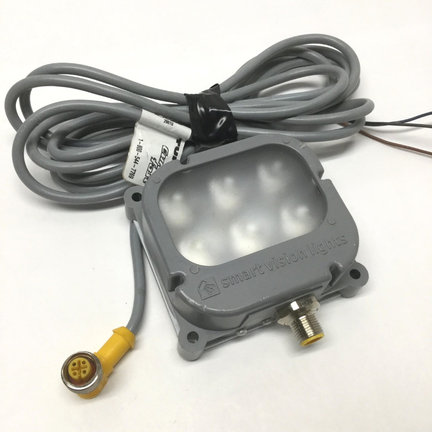 Used Smart Vision SC75-WHI Brick Spot Light, White LED, 24VDC, 46 x 69mm, 5-Pin M12