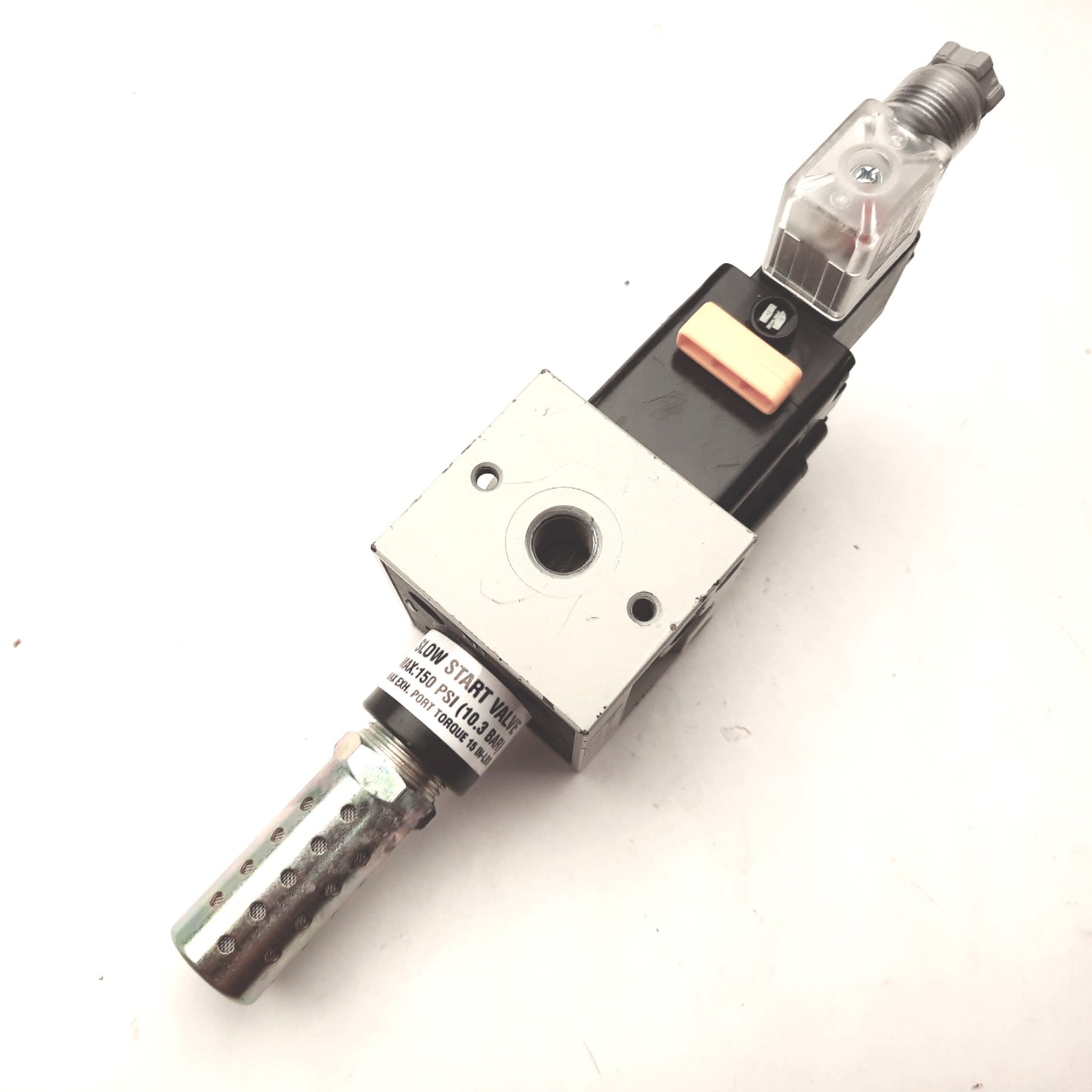 Used Numatics S22C-02BKMP Valve Solenoid, Slow Start, 150PSI Max, 1/4" NPT Ports