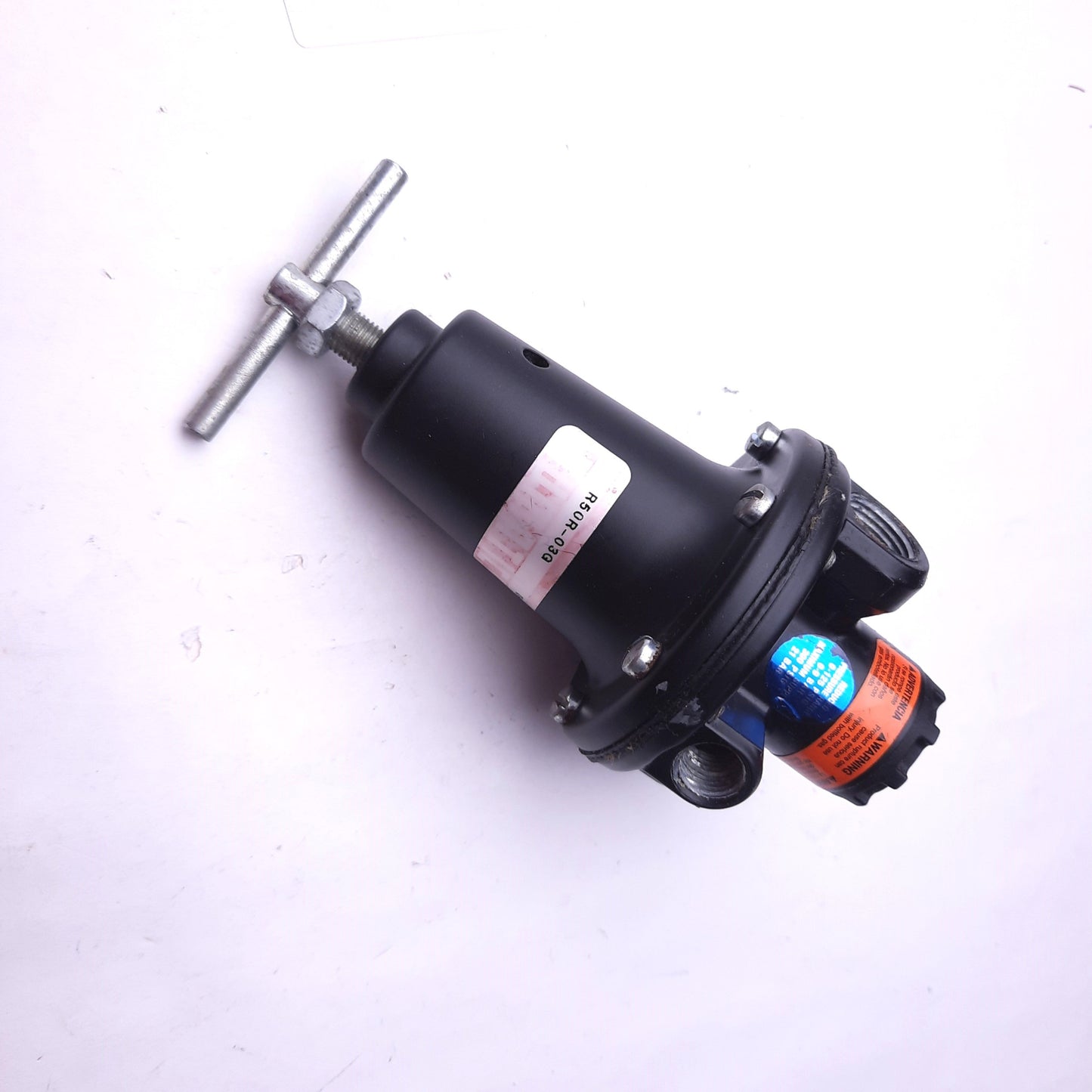 Used Numatics R50R-03G Regulator, Ports: 3/8" NPT, In: 300psi, Out: 0-125psi