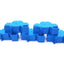 Used Lot of 25 Weidmuller ZDK 2.5 Terminal Blocks, Blue, 500V, 20A, DIN Rail