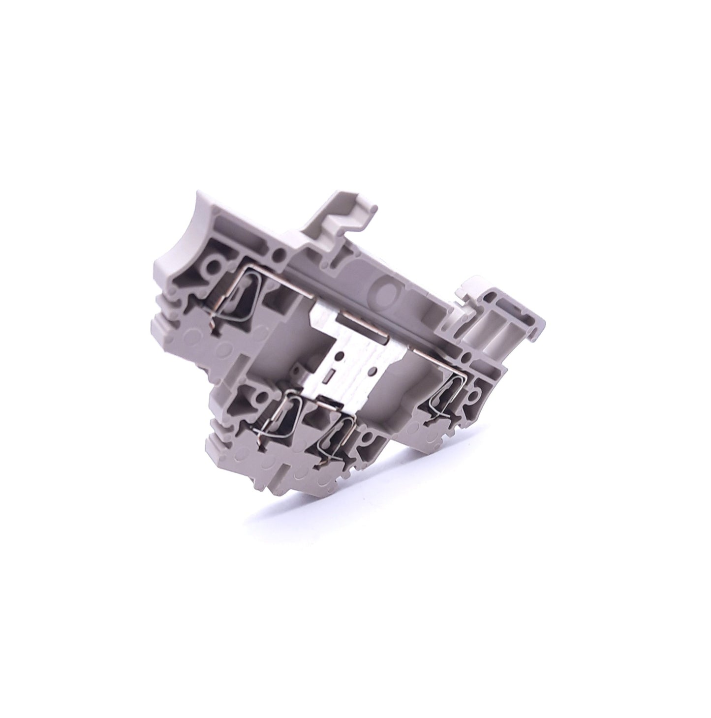 Used Lot of 25 Weidmuller ZDK 2.5V Terminal Blocks, Tan, 500V, 20A, DIN Rail