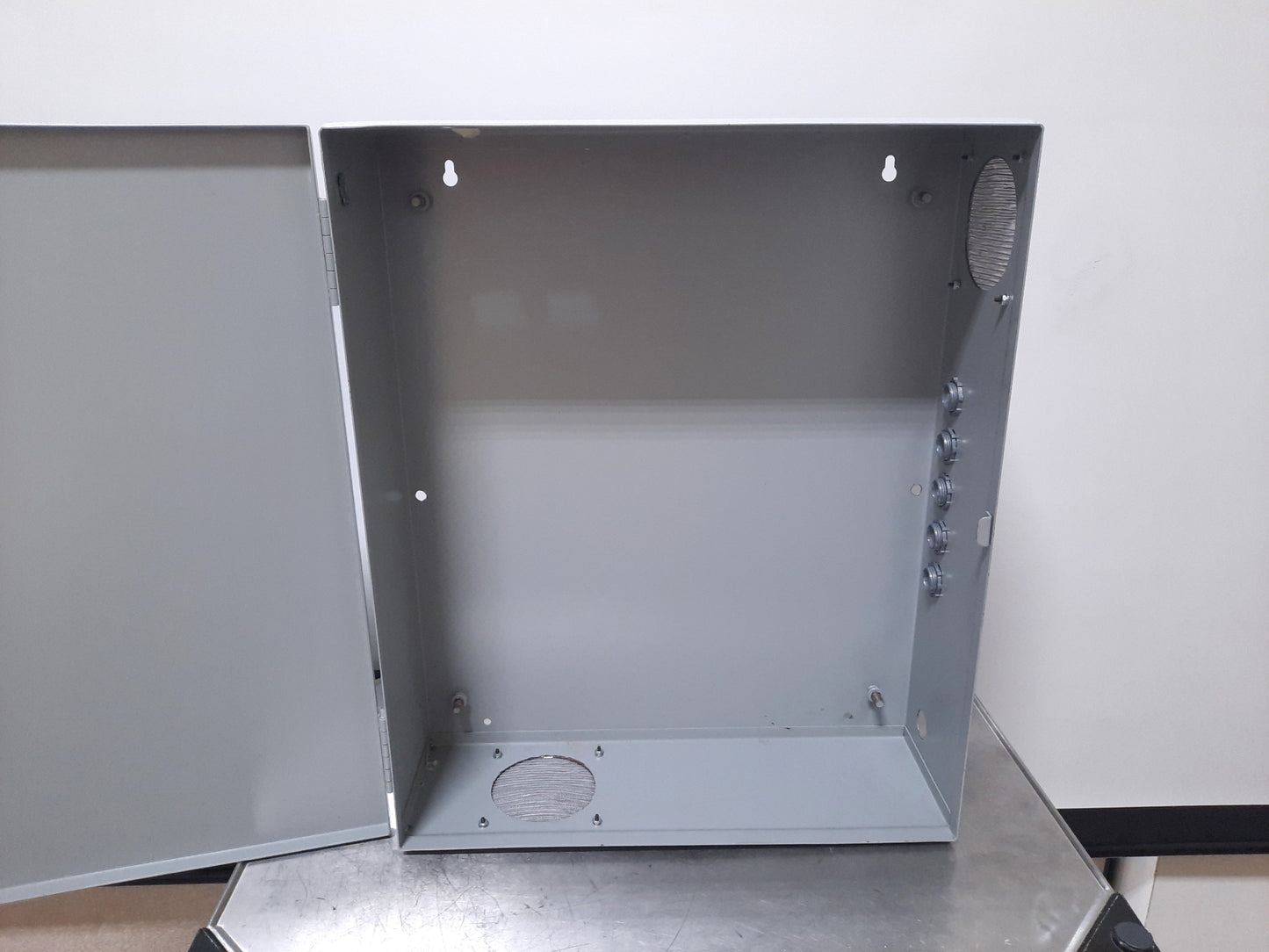 Used Hoffman 24206 Steel Enclosure 24" x 19.5" x 6" Cutout Box, Electrical, Type 1