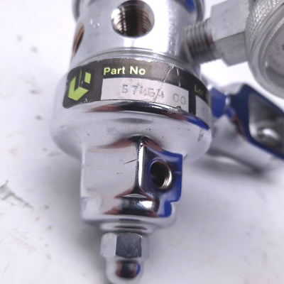 Used Wika 57464 00 Medical Regulator Blood Gas, High Pressure 1/4" NPT 21000kPa Inlet