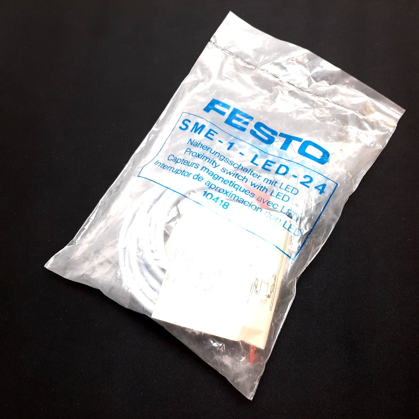 New Festo SME-1-LED-24 Proximity Sensor Cylinder Reed Switch, 24VAC/DC 40W 2A