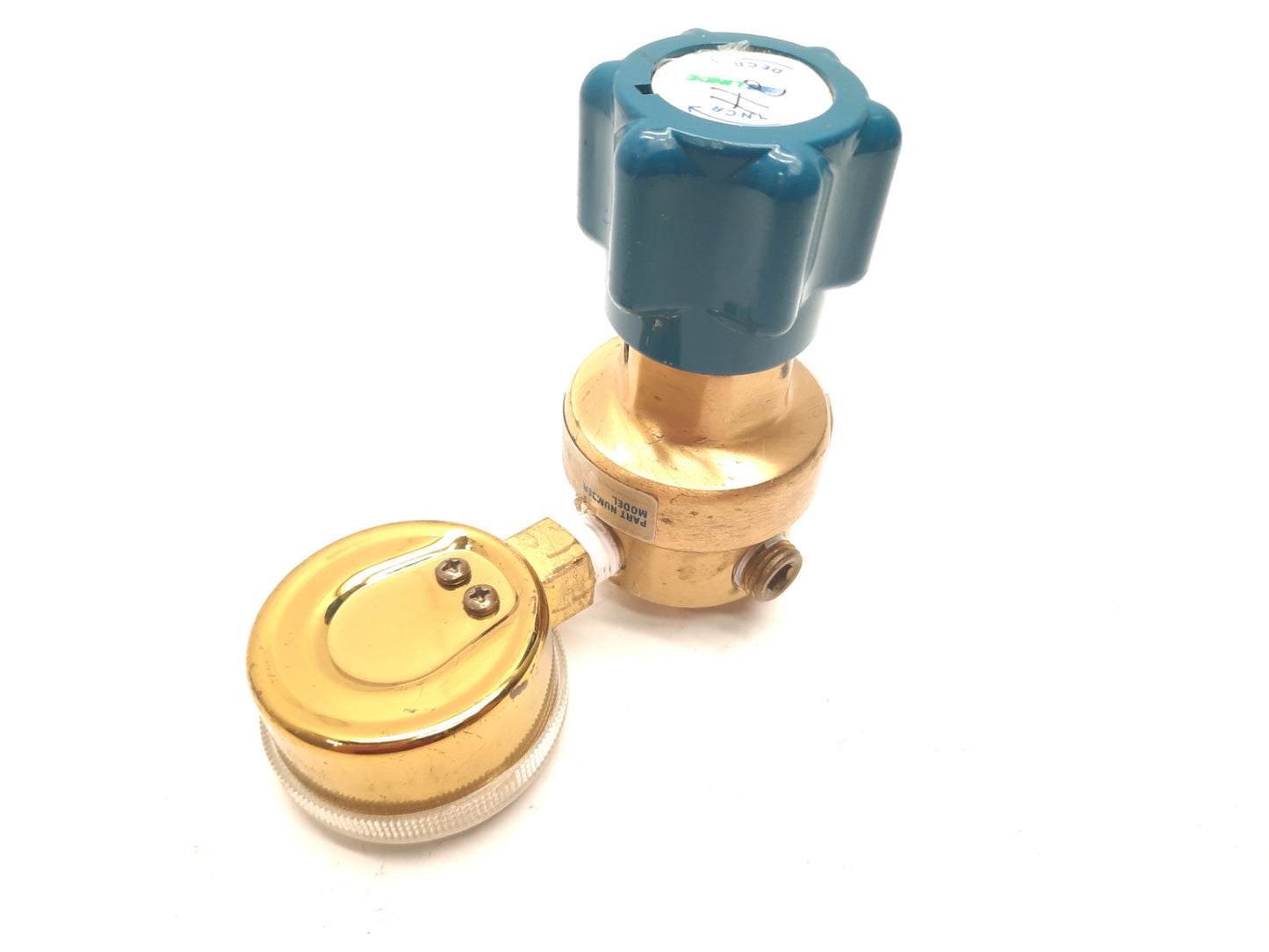 Used Linde 512619 Specialty Welding Gas Regulator 1/4" NPT Ports