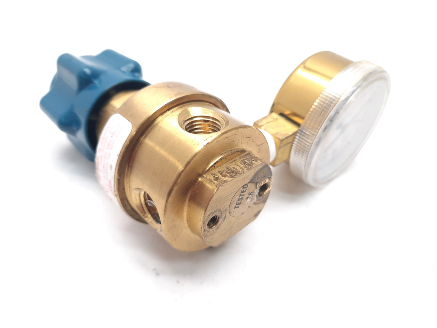 Used Linde 512619 Specialty Welding Gas Regulator 1/4" NPT Ports