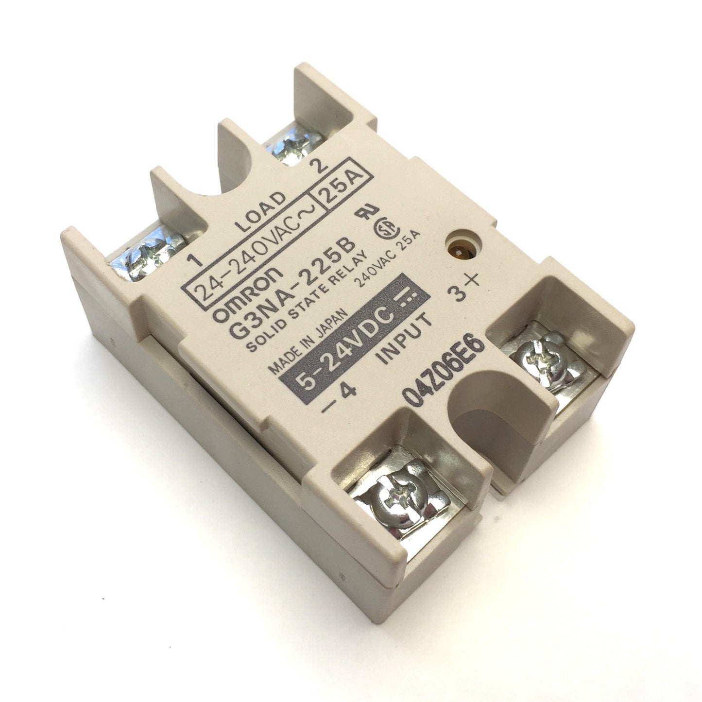 Used Omron G3NA-225B Solid State Relay SSR, Input: 5-24VDC, Output: 24-240VAC 25A