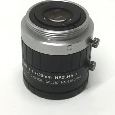 Used Fujinon HF25HA-1 Machine Vision Camera TV Lens Hi-Res 2/3" C-Mount 1:1.4/25mm