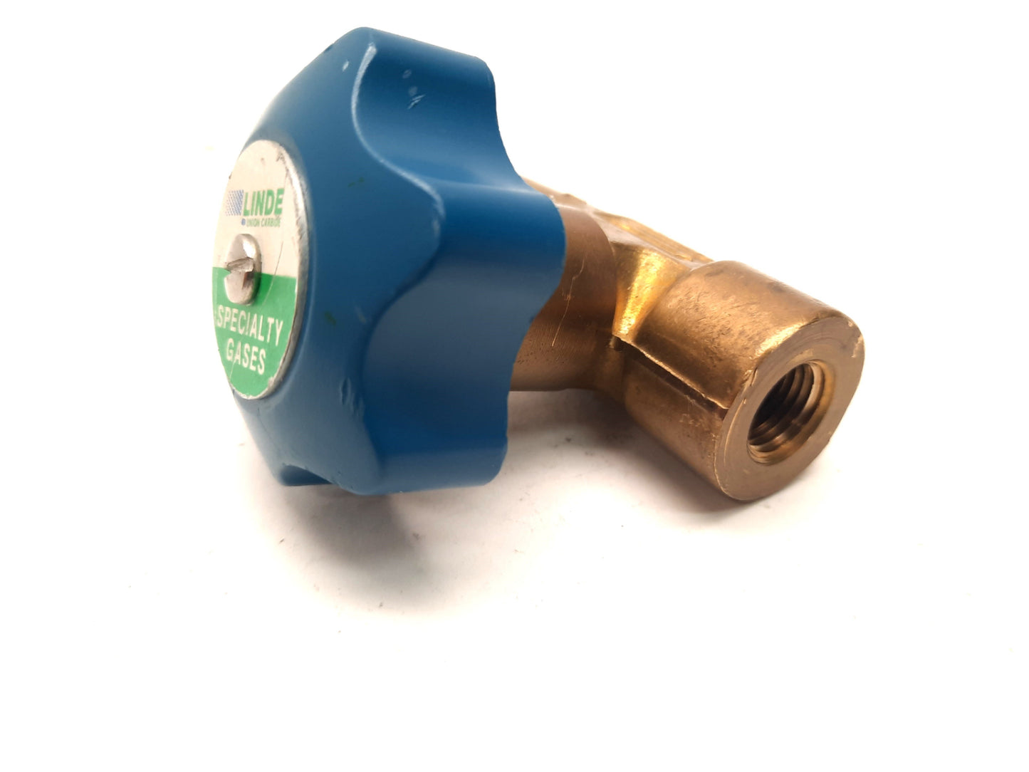 Used Linde Brass Needle Flow Control Valve Male to Female 1/4" NPT