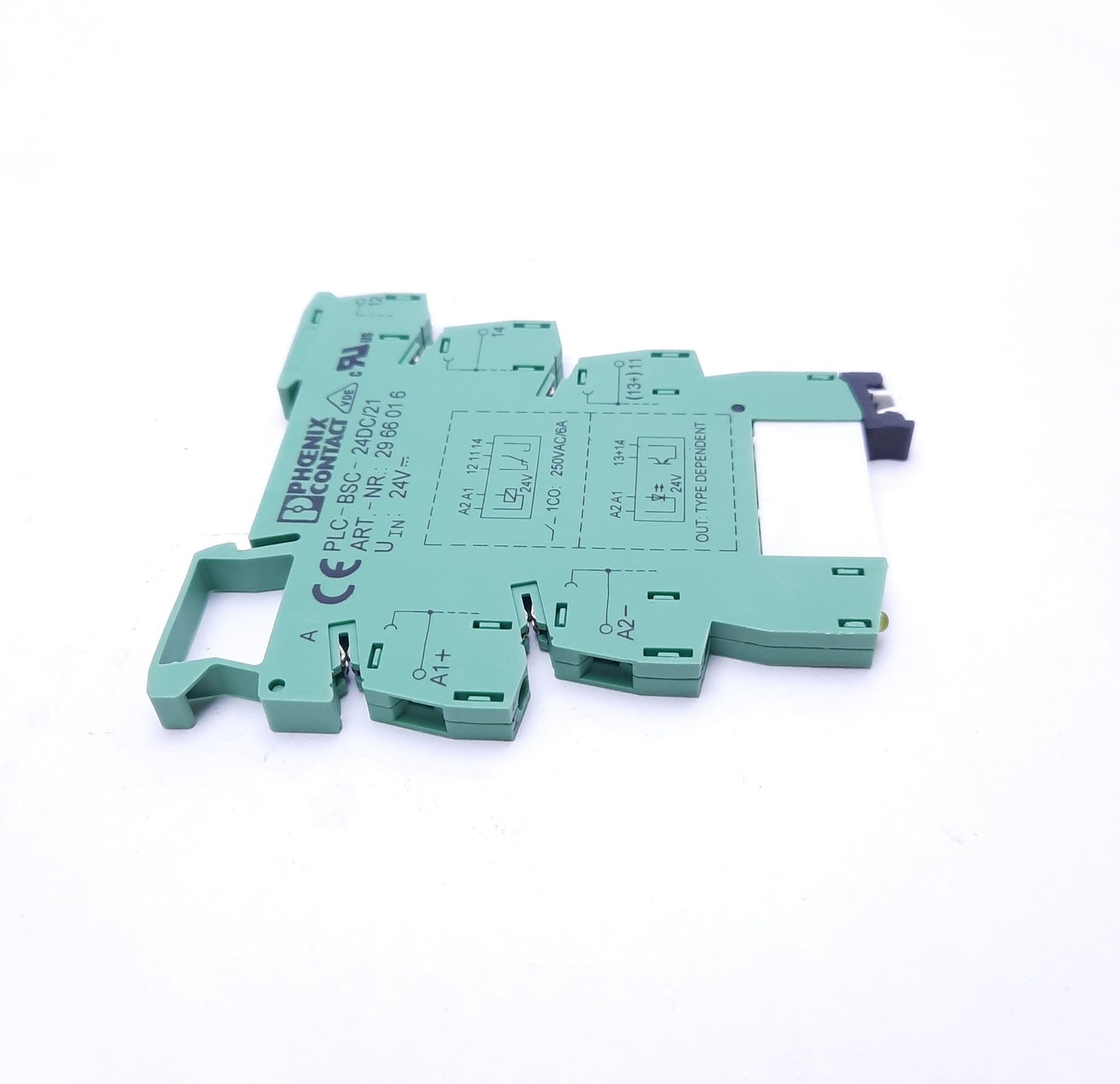 Used Lot of 3 Phoenix Contact PLC-BSC-24DC/21 Terminal Blocks w/ 2961105 SPDT Relays
