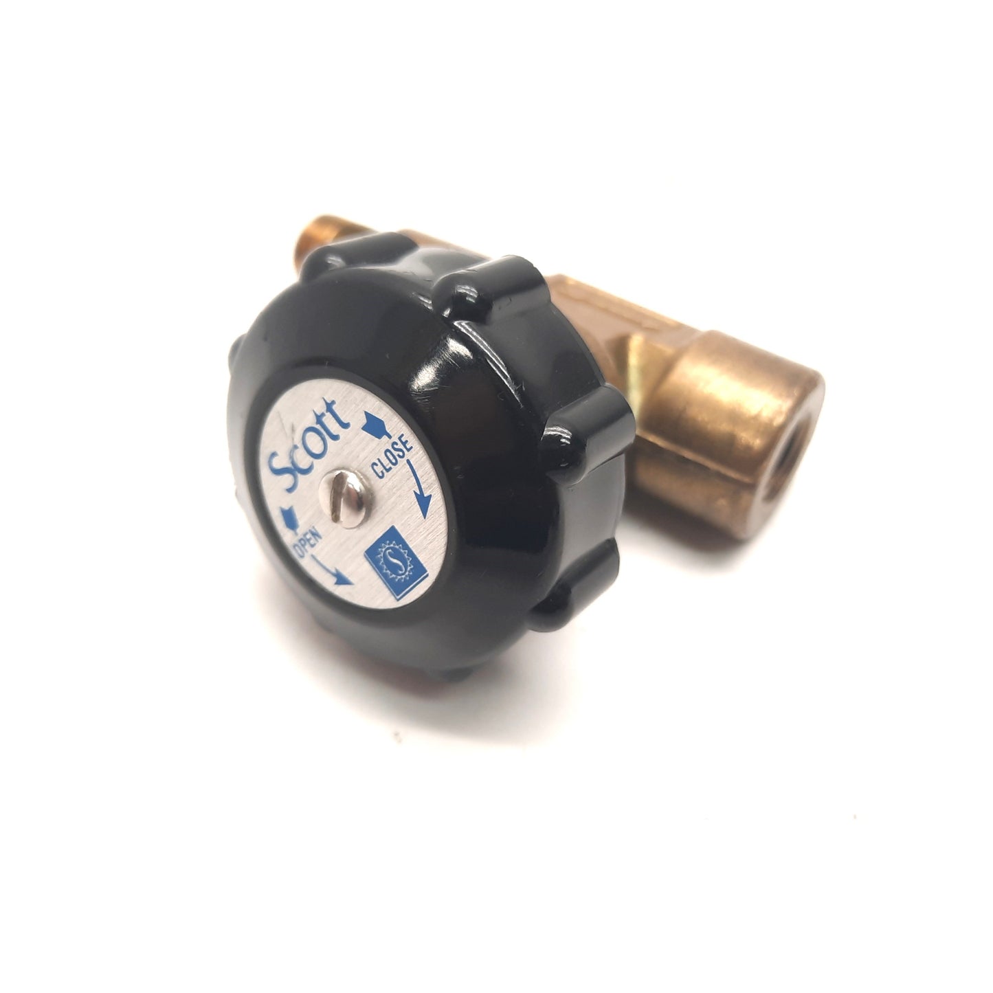 Used Scott Brass Needle Flow Control Valve Male to Female 1/4" NPT