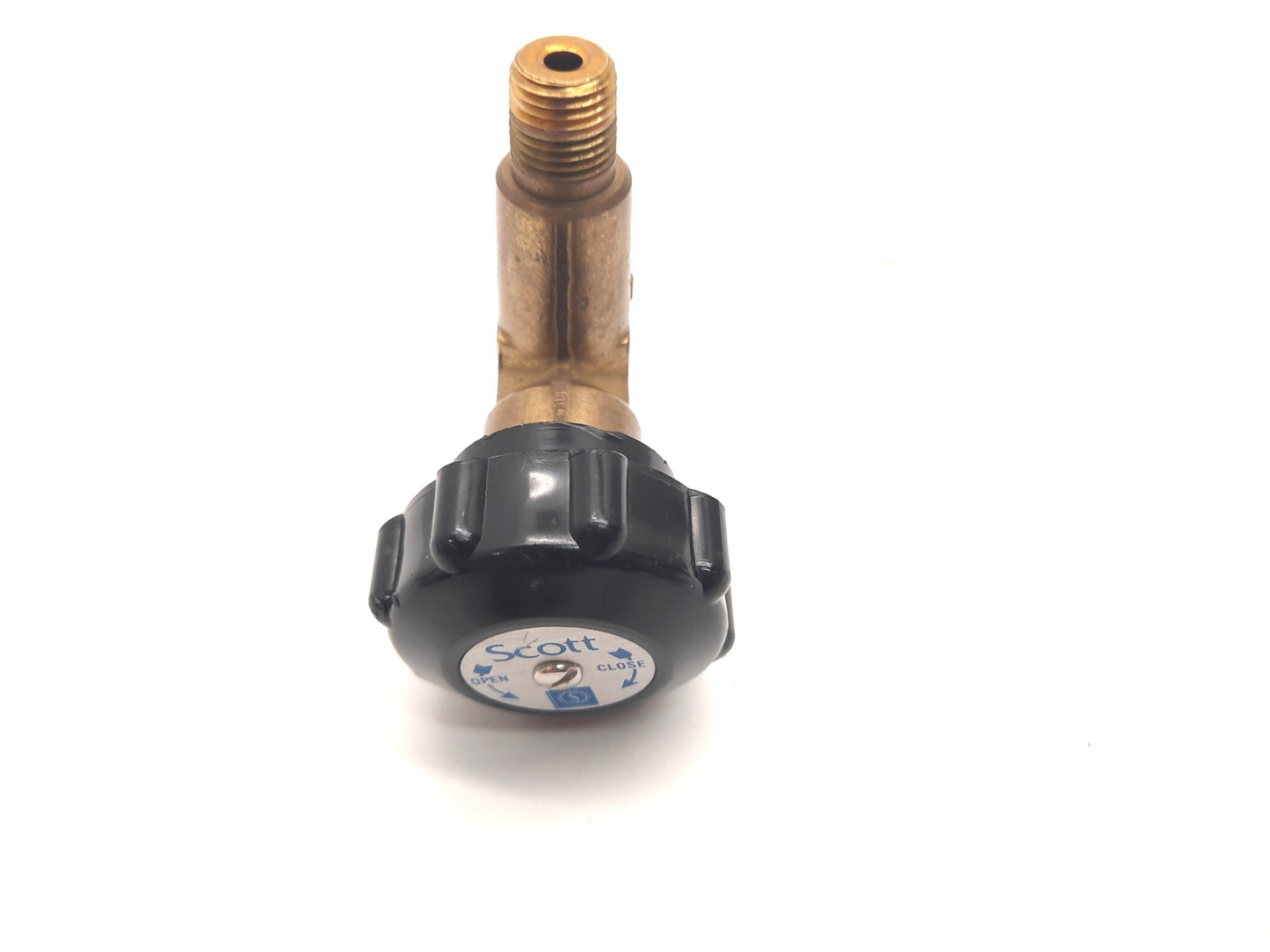 Used Scott Brass Needle Flow Control Valve Male to Female 1/4" NPT