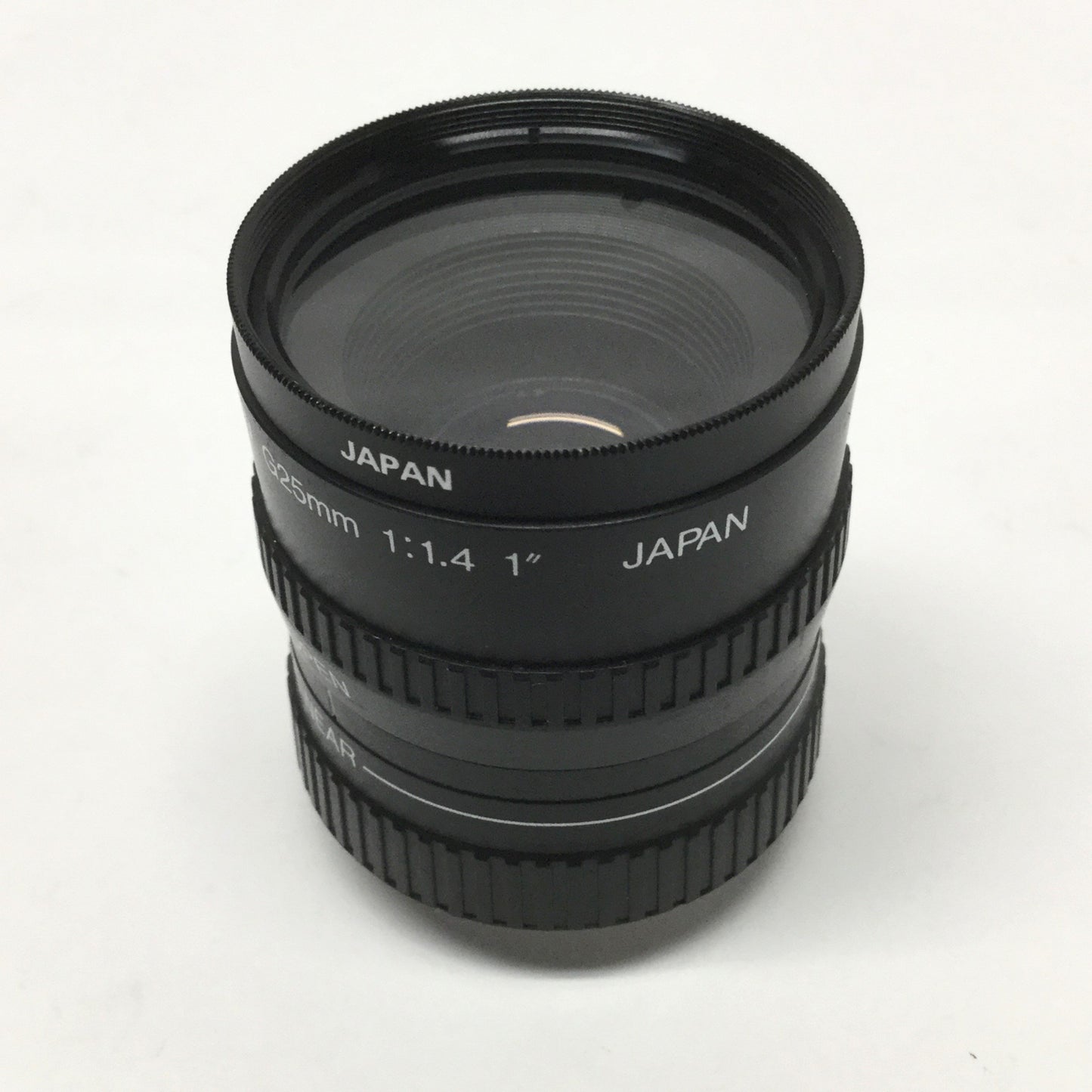 Used Rainbow CCTV G25MWI G25mm 1:1.4 1" Camera Lens, C-Mount w/ UV Filter