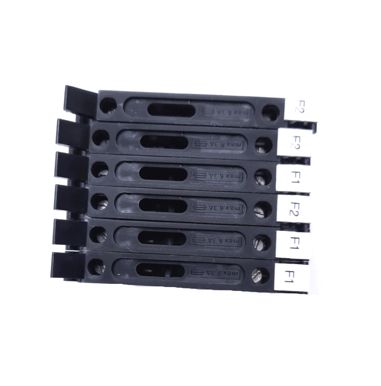 Used Lot of 6 Phoenix Contact UK 6,3-HESI Modular Fuse Terminal Blocks