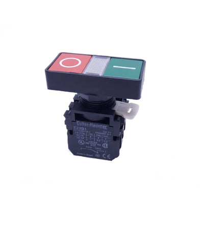 Used Cutler Hammer Double-Headed Pushbutton: x1 E22B1(R), E22B2(G), and E22D2 Blocks