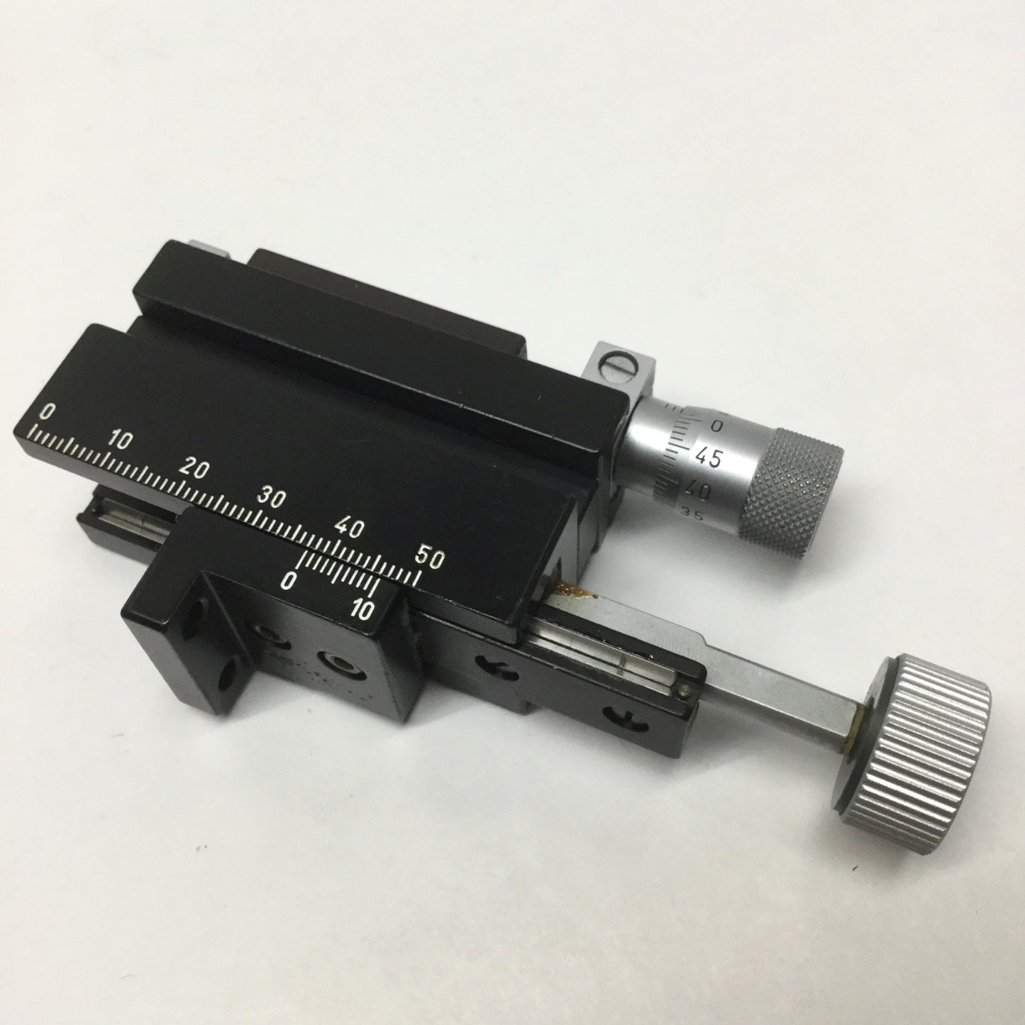 Used WPI Right-Hand Micromanipulator Linear X-Axis Stage 37mm Travel w/Fine Tune 10mm